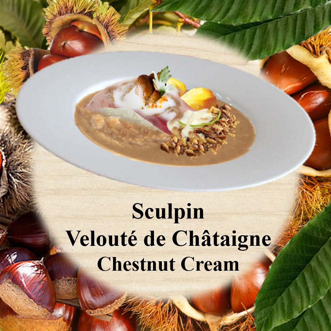 Tales of Fall: Chapter Four – Sculpin Velouté de Châtaigne Chestnut Cream